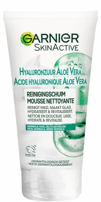 Produktbild von Garnier SkinActive Hyaluronzuur met Aloë Vera Gezichtsreinigingsschuim 150 ml