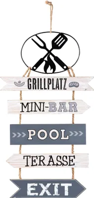 Produktbild von Gilde MDF Wegweiser "Grillplatz" VE 3 44500