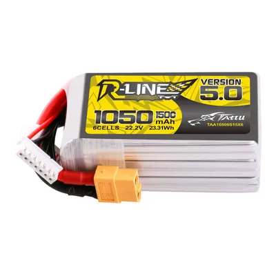 Zdjęcie produktu dla Akumulator Tattu R-Line 5.0 1050mAh 22.2V 6S 150C XT60 Plug