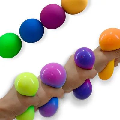Produktbild von 4er-Set Anti-Stress-Quetschbälle mit Farbwechsel Fidget
