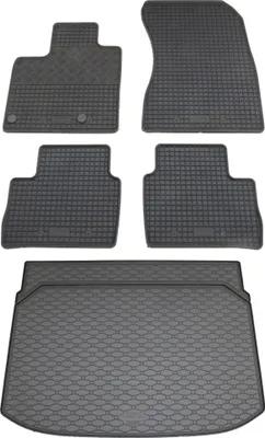 Produktbild von Rigum Gummi Fußmatten + Kofferraumwanne im Set für Nissan Qashqai 3 J12