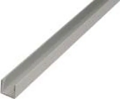 Produktbild von Alberts U-Profil Aluminium, silberfarbig eloxiert 1000 x 8,6 x 12 mm
