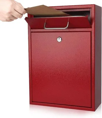 Immagine prodotto di Cassetta postale sicura da parete in acciaio inossidabile, grande