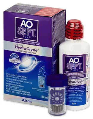 Produktbild von Aosept plus Hydraglyde Lösung Reise-Set 90 ml
