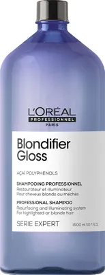 Produktbild von L’Oréal Paris BLONDIFIER, Professionell, Shampoo, Blond, Blond, 1500 ml, Ernährung, Glanz, Weichmachend
