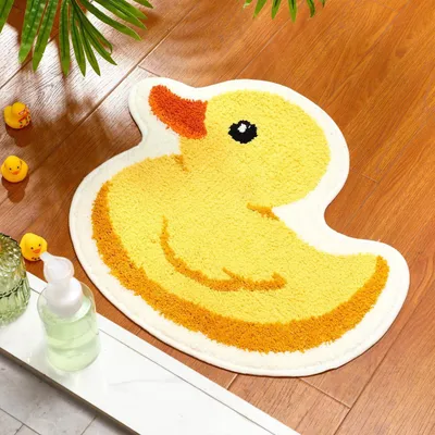Image de Omgoods - Tapis de bain en forme de canard, idéal pour la douche et la salle de bain