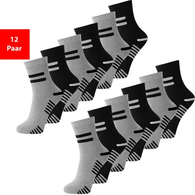 Produktbild von Thermosocken 6er & 12er Pack Herren und Damen warme Winter Socken Innenfrottee - 39-42 12 Paar