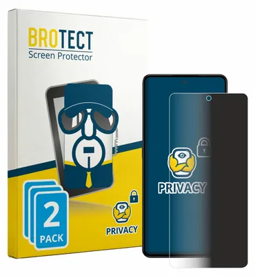 Produktbild von 2x BROTECT Sichtschutzfolie für Gigaset GS6 Pro (case-friendly) Anti-Spy Privacy Sichtschutz Blickschutz Folie Blaulicht-Schutz