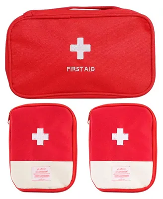 Imagen del producto de Kit de primeros auxilios, 2 bolsas médicas, equipo de emergencia, para camping