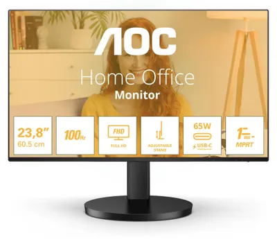 Obrázek produktu pro AOC 68,6cm (27") Q27B3CF2 16:09 HDMI+USB-C IPS Lift černá maloobchodní prodejna