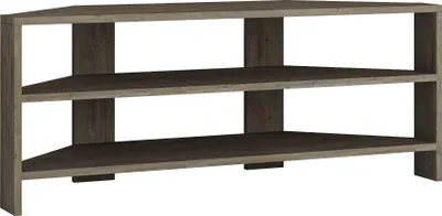 Produktbild von DECORTIE Thales Modernes Eck-Fernsehgerät Multimedia-Center TV-Ecke Dunkler Kaffee 110 x 36 x 45 cm