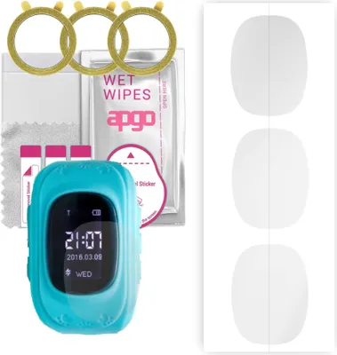 Produktbild von apgo 3 Stück Schutzfolie, klar, kompatibel mit Garett Kids1 Smartwatch, Hydrogel Displayschutzfolie mit Positionierhilfe, Displayfolie, robust und kratzfest