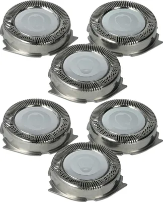 Produktbild von vhbw 6x Ersatz-Scherköpfe kompatibel mit Philips AT752, AT750, AT751, AT757, AT758, AT814, AT753, AT811, AT798, AT810, AT754 Elektrorasierer, Silber