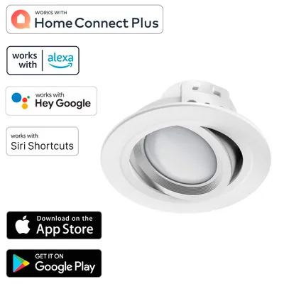Produktbild von Hama WLAN LED-Einbauspot, 5W ohne Hub, Weiß