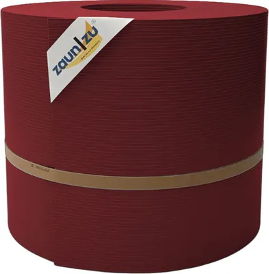 Produktbild von Sichtschutzstreifen zaun|zu RILLE MAXI 50m Rolle Blende für 24cm Gittermatten Bordeauxrot 50m