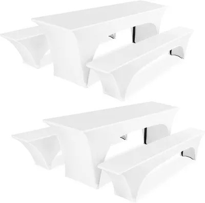 Productafbeelding van Stretch Biertafel en Bankhoezen Set voor 50 cm Tafelbreedte