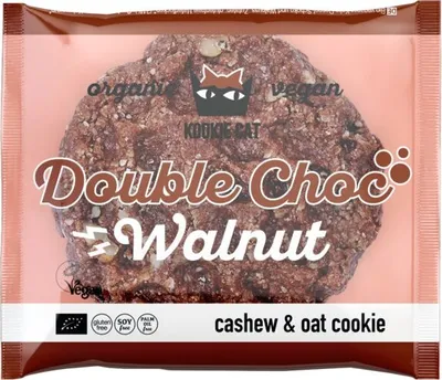 Produktbild von Kookie Cat Cacao Nibs Walnut, Plätzchen, Mandel, 50 g, Rund, CE, 488 kcal