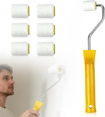 Zdjęcie produktu dla Zestaw wałków malarskich 7 sztuk, 2.5 cm i 20 cm, do malowania mebli