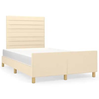 Produktbild von Bettgestell ohne Matratze Creme 120x200 cm Stoff