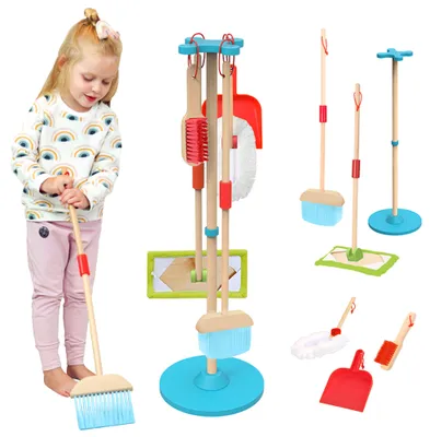 Obrázok produktu pre Tooky Toy drevená čistiaca súprava pre deti 6 ks.