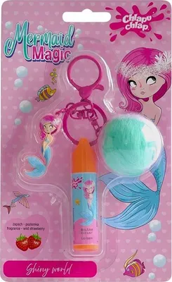 Produktbild von CHLAPU CHLAP Mermaid Magic Lipgloss mit Schlüsselanhänger - Wilde Erdbeere