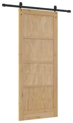 Obrázok produktu pre vidaXL Posuvné dvere ORKDAL prírodná farba 86 x 211 cm Masívne borovicové drevo