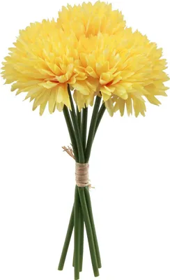 Produktbild von Chaks Kunstliche Blumen Straus Dahlien - gelb - 26 cm - Blumenarrangement