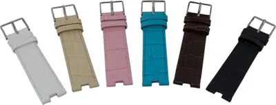 Produktbild von Jacques Lemans Vedette Uhrenarmband Leder Kroko-Prägung 1-1423 1-1213, Farbe:beige