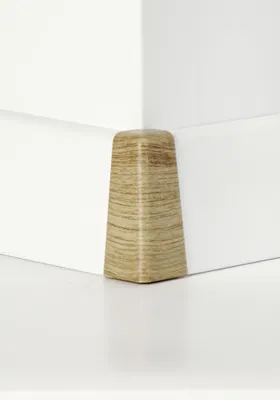 Produktbild von Classen Außenecke für Clip-Leiste foliert 19 x 58 mm eiche hell Holzpore