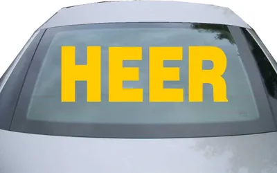 Produktbild von Indigos UG - Aufkleber Heckscheibe & Motorklappe DE2641 - gold - 600x200 mm - Heer - Auto Scheiben Fenster Heckklappe Tuning Racing JDM - Die cut
