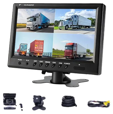 Produktbild von Auto-Monitor, 9-Zoll-Bildschirm, wasserdichte Kameras, Auto-Monitor