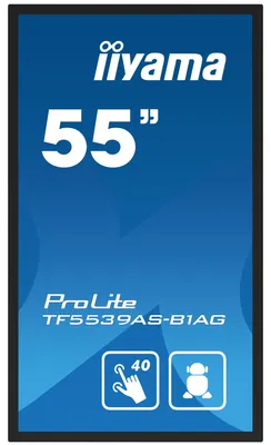 Produktbild von iiyama TF5539AS-B1AG, Kiosk-Design, 138,7 cm (54.6"), LED, 3840 x 2160 Pixel, 24/7