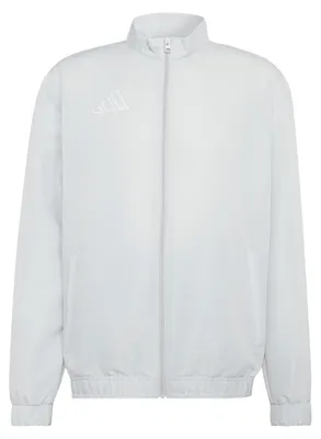 Imagen del producto de Chaqueta de presentación Adidas Entrada 26 para hombre, color gris claro/blanco