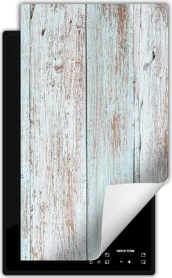 Image de DarHaus Plaque de recouvrement pour cuisinière 1 pièce 30x52 cm Tapis antidérapant Enroulable, vieux bois