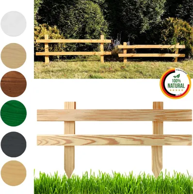 Produktbild von Floranica Gartenzaun 1 stk. 30 cm x 50 cm Unbehandelt Steckzaun Zierzaun Friesenzaun zum Stecken Vorgartenzaun
