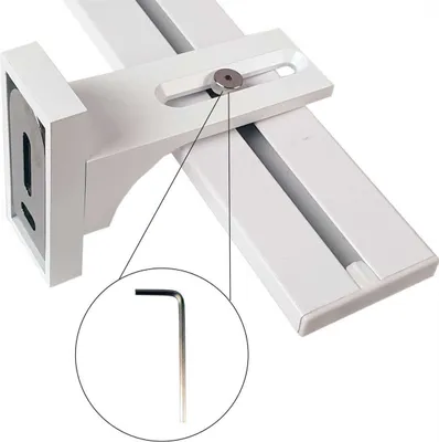Produktbild von Vorhangschiene "weiß" aus Aluminium, alle Längen bis 480cm möglich, Flache Gardinenschiene ( 7mm ), "1- / 2-/ 3- /4-läufig" inkl. Vorhanggleiter