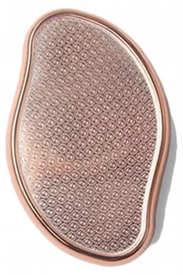 Produktbild von Fußfeile Metall gold mit Kunststoffgriff 11x7x2.5 cm