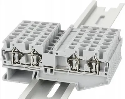 Obrázek produktu pro Svorkovnice Cosmo ST 2.5 QUATTRO 4pólová na lištu DIN šedá