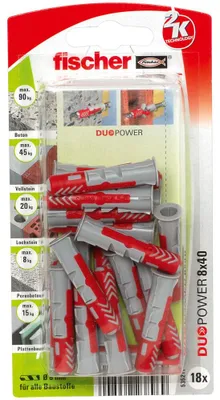 Produktbild von Dübel DUOPOWER 8X40 K DE
