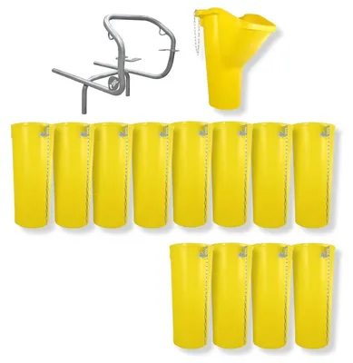 Produktbild von Sirl Profi XXL Bauschuttrutsche Schuttrutschen Schuttrohr SET (14-tlg. 13,73m)