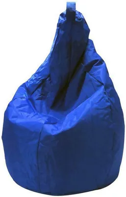 Produktbild von Einfarbiger Sitzsack, blaue Farbe, Maße 80 x 120 x 80 cm