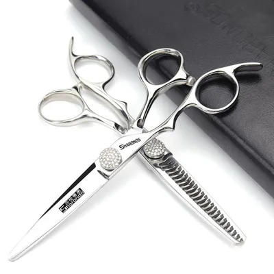 Produktbild von Friseurschere Linkshänder Set 6 Zoll Edelstahl 2 Stück