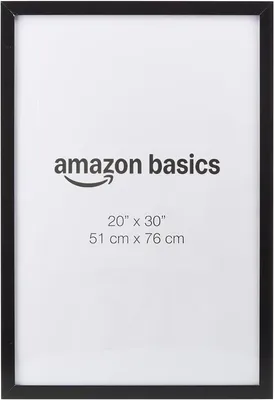 Zdjęcie produktu dla Rama na zdjęcia 51 x 76 cm - Prostokątna rama na zdjęcia - MDF - Szkło akrylowe - Czarna
