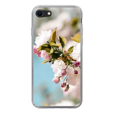 Produktbild von MuchoWow® Handyhülle Schutzhülle Hülle für iPhone SE 2020 Blumen - Blüte - Frühling Silikon Softcase Handy Hülle - Kartenbesitzer