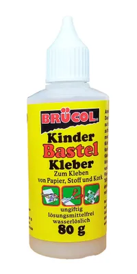 Produktbild von KINDER BASTEL KLEBER 80ml ungiftig Bastelkleber Bastel Klebstoff Leim Papier 02
