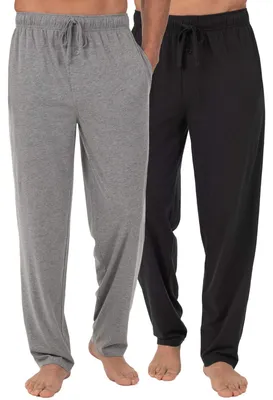 Obrázok produktu pre Pyžamo a pohodlné nohavice značky Fruit of The Loom, pánske, vyrobené z pleteného materiálu, modely 1 a 2