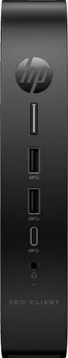 Produktbild von HP Pro t550 - Thin Client - USFF - 1 x Celeron J6412 / 2 GHz - RAM 8 GB - Flash 32 GB - eMMC - UHD Graphics - 1GbE, Bluetooth 5.2 - WLAN: 802.11a/b/g/n/ac/ax, Bluetooth 5.2 - IGEL OS - Monitor: keiner - Tastatur: Deutsch