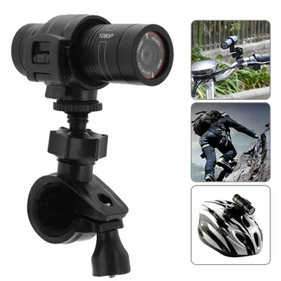 Produktbild von Motorradhelm-Kamera, Action-Kamera, 120 Grad Weitwinkel Wasserdichte Helm-Videokamera, für Skifahren, Radfahren
