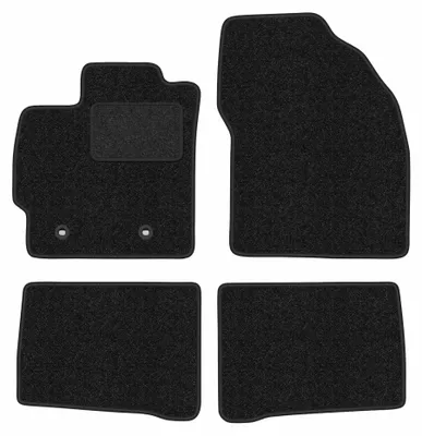 Zdjęcie produktu dla Dywaniki samochodowe welurowe LUX-ANTHRA do: Toyota Prius III (2009-2011, hatchback) antracytowe z wzmocnieniem kierowcy, z mocowaniami