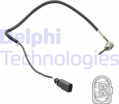 Produktbild von DELPHI TS30271 Abgastemperatursensor für AUDI A4 Avant (8ED, B7) 560mm